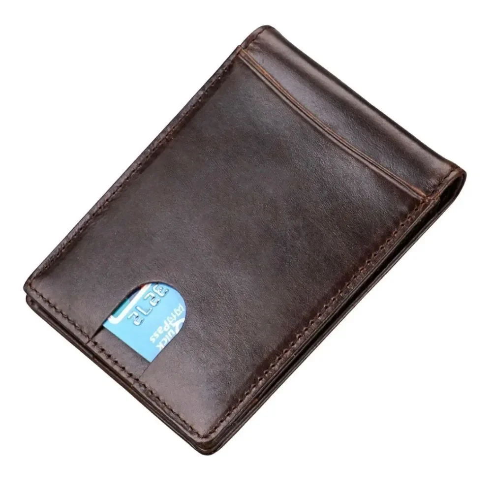 Mens Slim Wallet with Money Clip RFID Blocking Bifold Credit Card Holder Case US